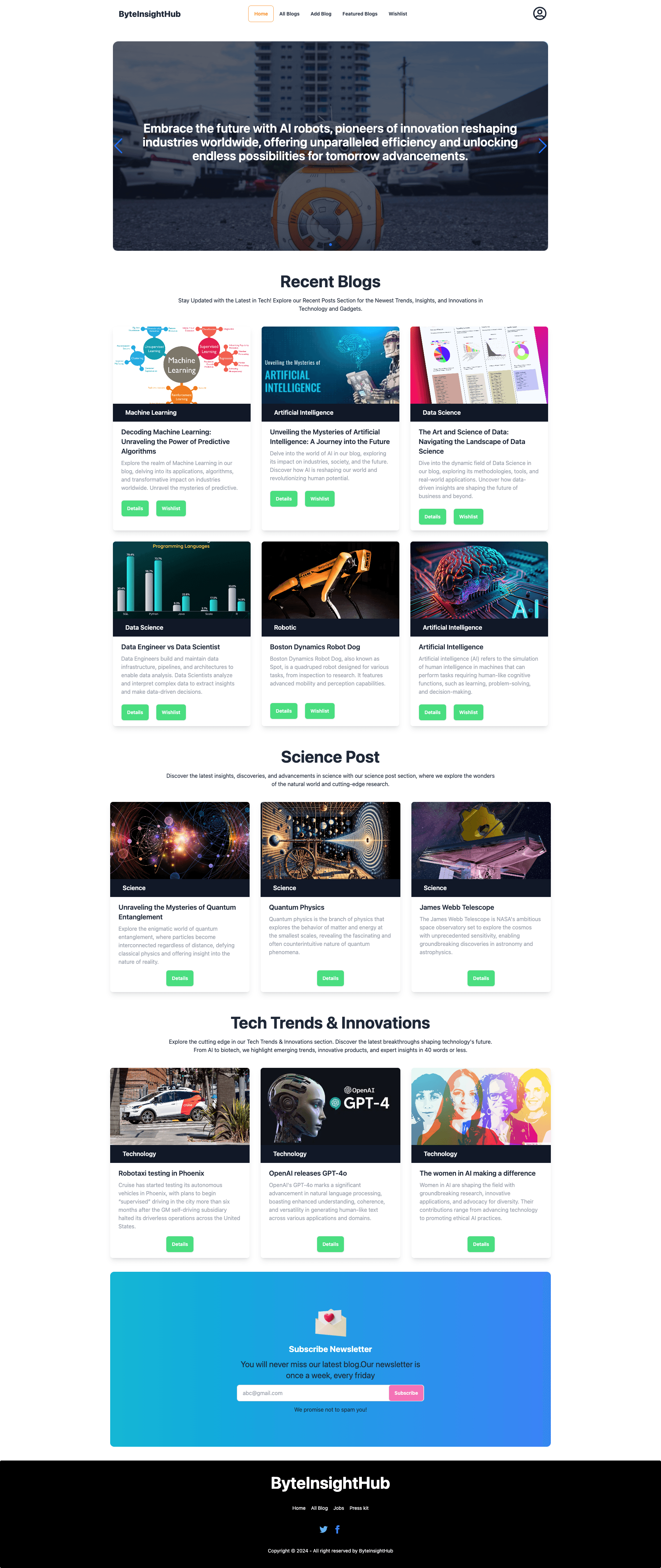 ByteInsightHub preview